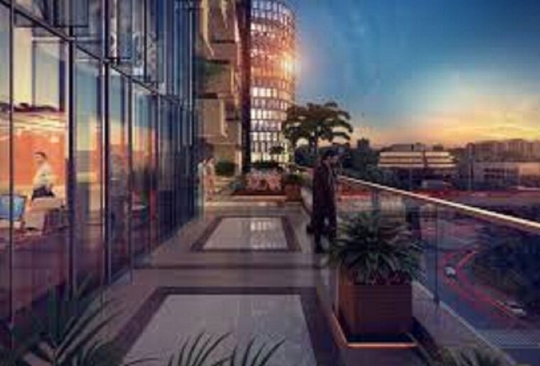 Balcony, sheladia-one-world-west Commercial Office Space 826 Sq.Ft. In Ambli Ahmedabad 10282243