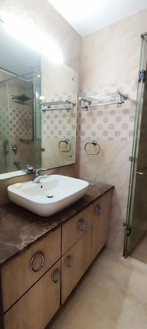 Bathroom in 3 BHK Builder Floor at Jangpura – for Rent