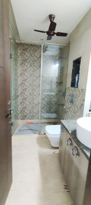 Bathroom in 3 BHK Builder Floor at Jangpura – for Rent