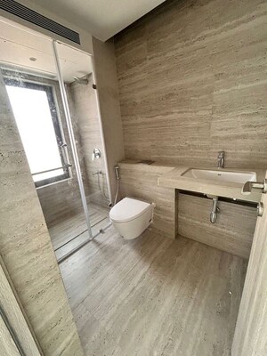 Bathroom in 3 BHK Apartment at Khar West – for Rent