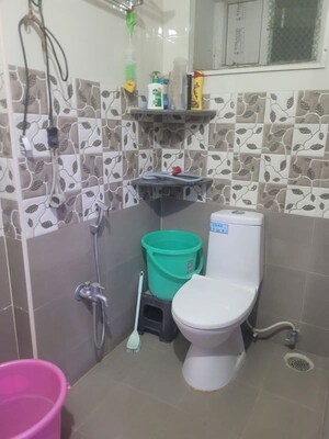 Bathroom in 3 BHK Apartment at Lakshmi Srinivasa Nilayam Nizampet, Nizampet – for Rent