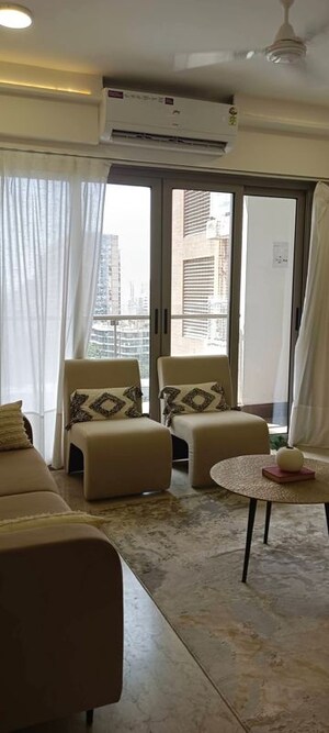 Living Room in 1 BHK Apartment at Khar West – for Rent