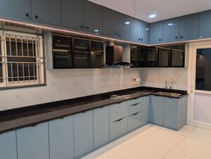 Kitchen in 3 BHK Apartment at Rajapushpa Provincia, Narsingi – for Rent