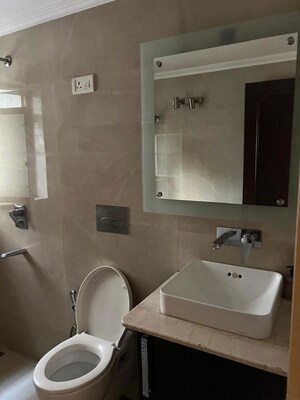 Bathroom in 3.5 BHK Builder Floor at Saket – for Rent