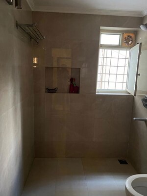 Bathroom in 3.5 BHK Builder Floor at Saket – for Rent