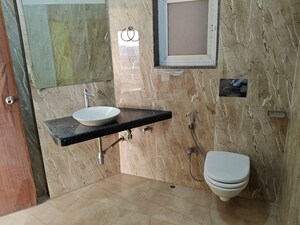 Bathroom in 3 BHK Apartment at GHP Trinity, Powai – for Rent