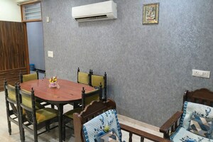Dining area in 3 BHK Apartment at Gandhi Path – for Rent