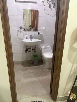 Bathroom in 2 BHK Builder Floor at Mohyal Colony – for Rent