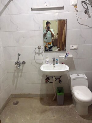 Bathroom in 2 BHK Builder Floor at Mohyal Colony – for Rent
