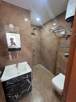 Bathroom in 3 BHK Apartment at Rajpur – for Rent