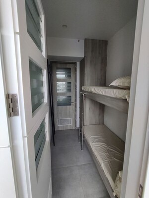 Staircase in 4 BHK Apartment at Hubtown 25 South, Prabhadevi – for Rent