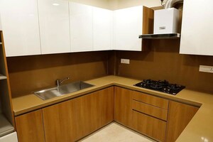 Kitchen in 3 BHK Builder Floor at Sarvapriya Vihar – for Rent