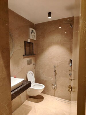 Bathroom in 3 BHK Builder Floor at Green Park Extension – for Rent