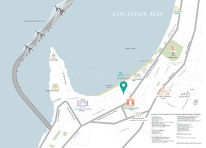 3 BHK Apartment – Map Location View at Hubtown 25 South, Prabhadevi - for Rent