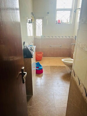 Bathroom in 3 BHK Apartment at Parsvnath Green Ville, Sector 48 – for Rent