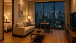 Living Room in 3 BHK Apartment at Shalimar Imperial, Butler Colony – for Rent