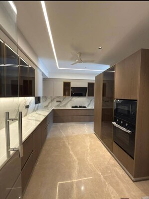 Kitchen in 4 BHK Builder Floor at Sushant Lok I – for Sale