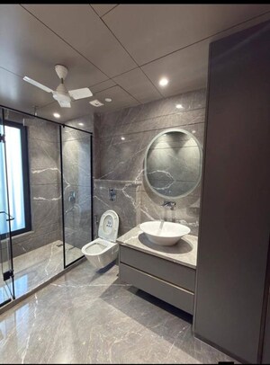 Bathroom in 4 BHK Builder Floor at Sushant Lok I – for Sale