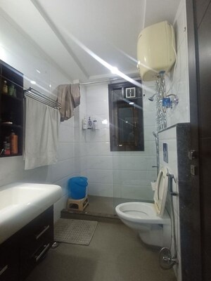 Bathroom in 3 BHK Builder Floor at Delhi Cantonment – for Rent
