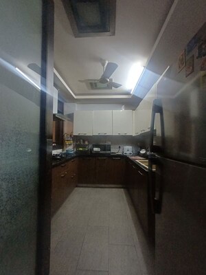 Kitchen in 3 BHK Builder Floor at Delhi Cantonment – for Rent