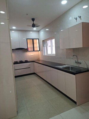 Kitchen in 3 BHK Apartment at Prestige Beverly Hills, Kokapet – for Rent