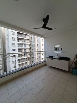 Balcony in 3 BHK Apartment at Prestige Beverly Hills, Kokapet – for Rent