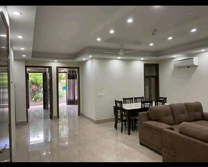Living Room in 2 BHK Apartment at Chattarpur – for Rent
