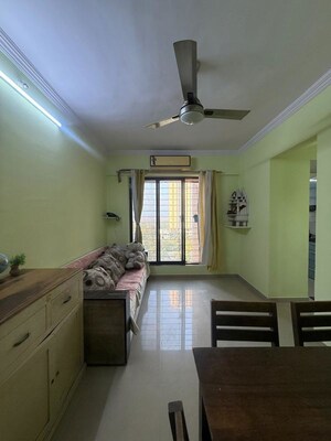 Living Room in 1 BHK Apartment at Puranik City, Kasarvadavali – for Rent