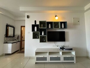 Living Room in 3 BHK Apartment at Aparna Sarovar Zenith, Nallagandla – for Rent