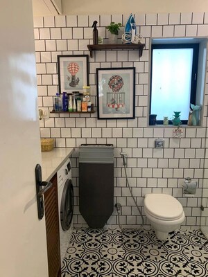 Bathroom in 1 BHK Apartment at Agarwal And Doshi Complex, Vasai West – for Sale