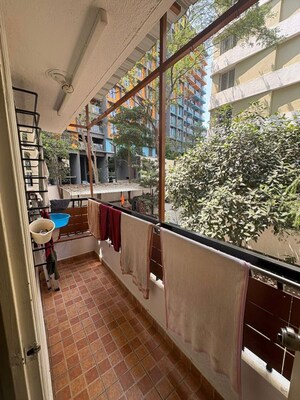 Balcony in 1 BHK Apartment at Agarwal And Doshi Complex, Vasai West – for Rent