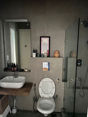 Bathroom in 4 BHK Builder Floor at Vasant Kunj – for Rent
