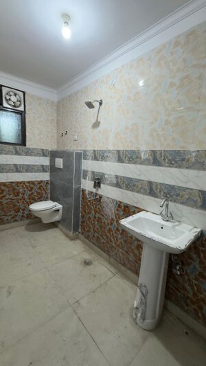 Bathroom in 1 BHK Builder Floor at Chattarpur – for Rent