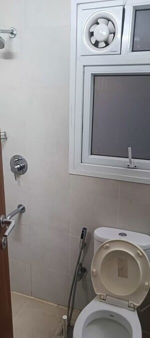 Bathroom in 2.5 BHK Apartment at Bhartiya Nikoo Homes, Thanisandra Main Road – for Rent