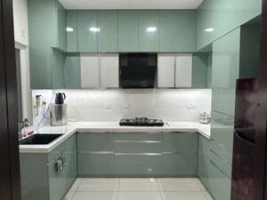 Kitchen in 3 BHK Apartment at Puravankara Palm Beach, Hennur – for Rent
