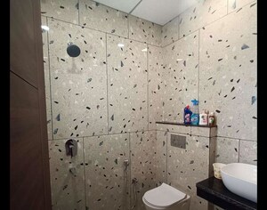 Bathroom in 3 BHK Apartment at Maxxus Elanza, International Airport Road – for Rent