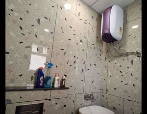 Bathroom in 3 BHK Apartment at Maxxus Elanza, International Airport Road – for Rent