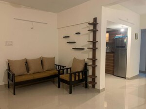 Living Room in 2 BHK Apartment at Vanaz Corner, Kothrud – for Rent
