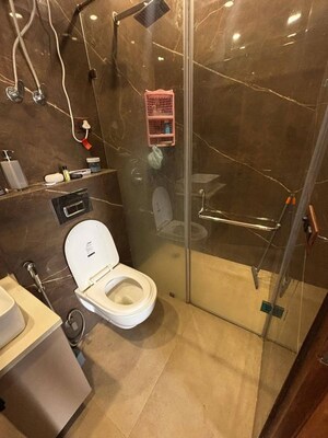 Bathroom in 4 BHK Builder Floor at Sushant Lok I – for Sale