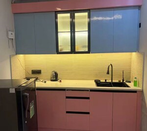 Kitchen in Studio Apartment at Fusion Ufairia, Sector 16b Greater Noida – for Rent