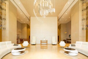 Living Room in 5 BHK Apartment at K Raheja Modern Vivarea, Mahalaxmi – for Sale