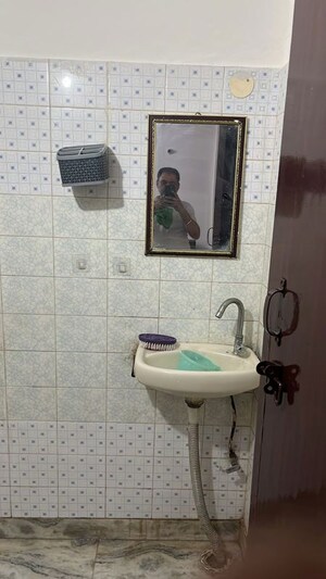 Bathroom in 1 BHK Builder Floor at Kalkaji – for Rent