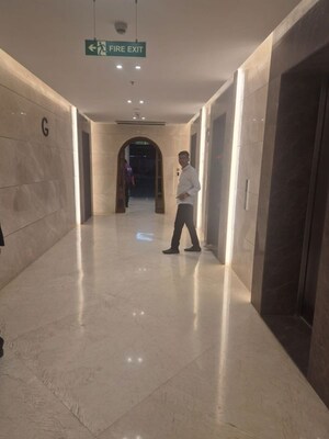 Building Lobby in 1 BHK Apartment at Aurum Q Residences, Ghansoli – for Rent