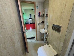 Bathroom in 1 BHK Apartment at Ruparel Ariana, Parel – for Rent