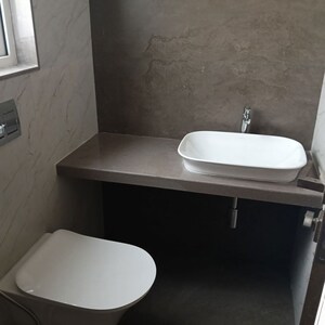 Bathroom in 3 BHK Apartment at Shree Samarth Aura, Bhandup West – for Sale