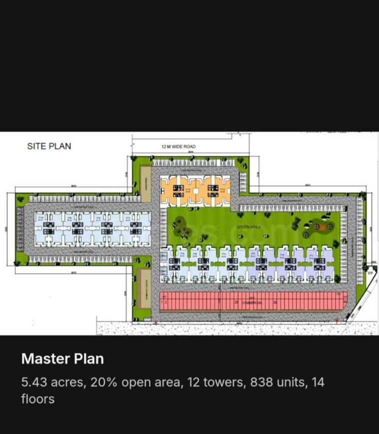 Master Plan, amolik-sankalp 3 Bedroom 850 Sq.Ft. Apartment In Sector 85 Faridabad 10285372