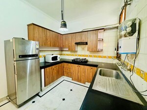 Kitchen in 3 BHK Builder Floor at Ansal Sushant Lok I, Sector 43 – for Rent