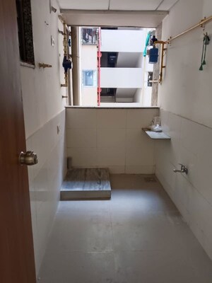 Bathroom in 3 BHK Apartment at Sargasan – for Rent