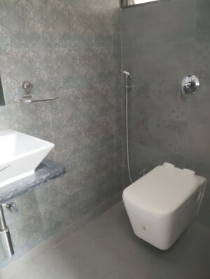 Bathroom in 3 BHK Apartment at Bhagwati Elgenza, Ghansoli – for Rent