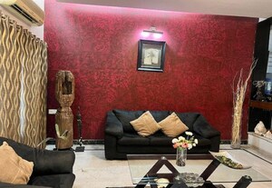 Living Room in 4 BHK Apartment at Banjara Hills – for Sale